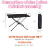 GeRRiT Ultra Lightweight Folding Table for Outdoor Camping & Fishing, Perfect for BBQ and Picnic, Aluminum Alloy Material, Easy to Carry (Military Green Folding Table,60 * 39 * 39cm) view 2