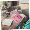 Hohopeti Portable Jewelry Box with Lid Multi-functional Organizer for Rings Earrings Necklaces and Bracelets Dust-resistant Design Elegant for Stylish Storage view 2