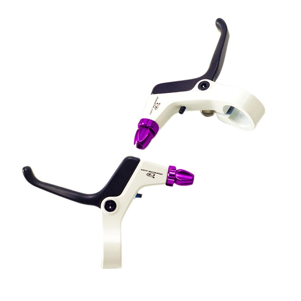Colaxi Kids Brake Lever, Brake Handle, Children Bike Cycling Brake Levers, Bike Spare Parts, Accessories, White Violet