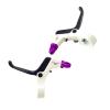 Colaxi Kids Brake Lever, Brake Handle, Children Bike Cycling Brake Levers, Bike Spare Parts, Accessories, White Violet view 1