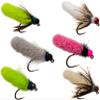 12 Tungsten Mop Flies Assortment | Mop Jig Tungsten Bead and Barbed Hooks | Fly Fishing Flies for Trout Fishing Size #10, #12, #14, #16 view 1
