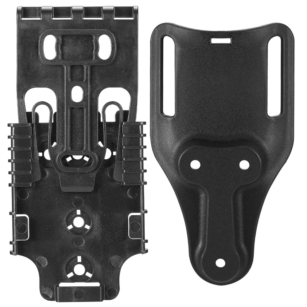 QLS Quick Locking System Bundle Kit with 2" Mid Ride Belt Loop 6070UBL,Platform Attachment for Duty Holsters and Accessories,One Size-Black