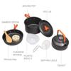 OUTPFTS Camping Cookware Kit Outdoor Aluminum Cooking Set Water Kettle Pan Pot Travelling Hiking Picnic BBQ Tableware Equipment view 3