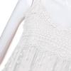 Akklian Women's Summer Dress Fashion Sleeveless Tassel Sundress Embroidery Long Dress Casual Flowy Boho Dress Maxi Dress 2024 White view 3