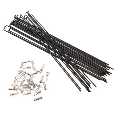 HANABASS 30pcs Mountain Bike Steel Spokes Durable Bicycle Wheel Parts with Polished Finish for Enhanced Performance and Easy Installation