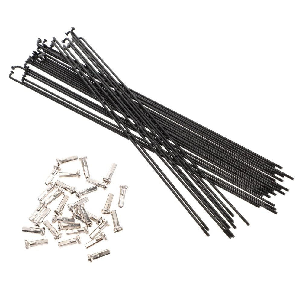 HANABASS 30pcs Mountain Bike Steel Spokes Durable Bicycle Wheel Parts with Polished Finish for Enhanced Performance and Easy Installation