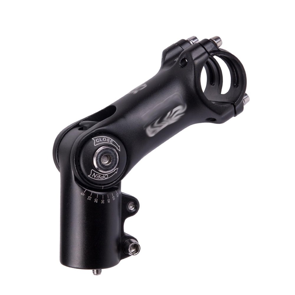 31.8mm Bike Stem Adjustable Mountain Bike Handlebar Stem Riser 90/110mm 0-180 Degree Negative Angle Adjustable Stem Riser Lightweight Alu Alloy Bike Fork Stem Extender ( Color : Black , Size : 90mm )
