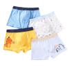 NineFit Basics Kids Boys Cotton Underwear Cute Dinosaur Print Underpants Comfort Flex Cotton Boxer oxer Trunks (Yellow, 5-7 Years) view 1