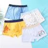 NineFit Basics Kids Boys Cotton Underwear Cute Dinosaur Print Underpants Comfort Flex Cotton Boxer oxer Trunks (Yellow, 5-7 Years) view 3