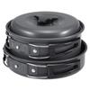 OUTPFTS 10pcs Camping Cookware Mess Kit Camping Pot Pan Bowl Cookset Outdoor Cooking Equipment Pot Pan Bowls Backpacking Hiking Gear view 4