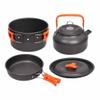 OUTPFTS Camping Cookware Kit Outdoor Aluminum Cooking Set Water Kettle Pan Pot Travelling Hiking Picnic BBQ Tableware Equipment view 1