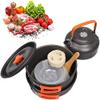 OUTPFTS Camping Cookware Kit Outdoor Aluminum Cooking Set Water Kettle Pan Pot Travelling Hiking Picnic BBQ Tableware Equipment view 3