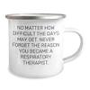 NineFit Basics Respiratory Therapist Camping Mug - Never Forget Why - Inspirational Unique Gift, 12oz, White view 2