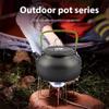OUTPFTS Camping Cookware Kit Aluminum Cooking Utensils Set Water Kettle Pan Pot BBQ Travel Picnic Equipment Outdoor Cook Supplies view 2