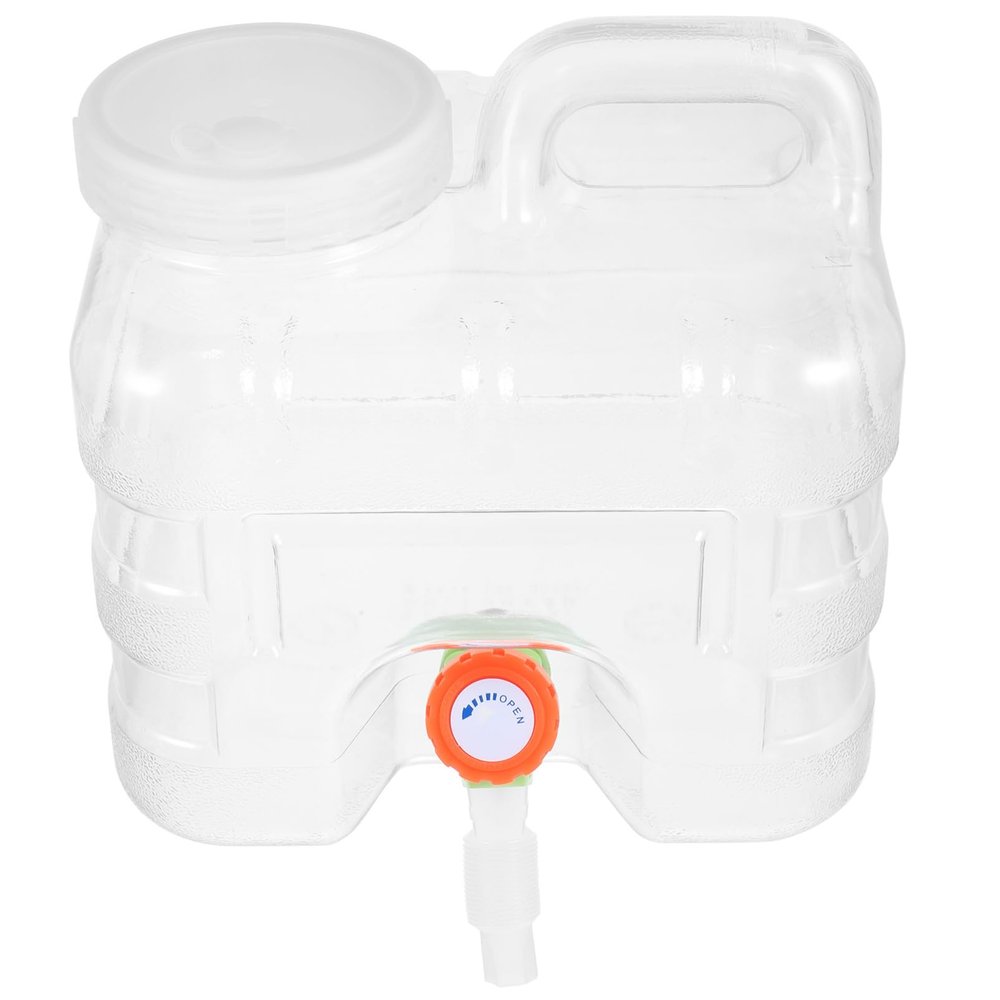 MUSISALY 1set Portable Water Carrier with Tap Outdoor Water Dispenser Bucket for Camping Fishing Road Trips Material Easy to Store and Transport