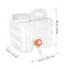 MUSISALY 1set Portable Water Carrier with Tap Outdoor Water Dispenser Bucket for Camping Fishing Road Trips Material Easy to Store and Transport view 3