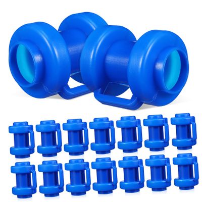 HANABASS 16pcs Trampoline Parts Replacement Trampoline Pole Caps Fit Enclosure Kit