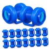 HANABASS 16pcs Trampoline Parts Replacement Trampoline Pole Caps Fit Enclosure Kit