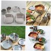HANABASS Portable Camping Cookware Stainless Steel Pot Pan Bowl Cup for Outdoor Activities view 2