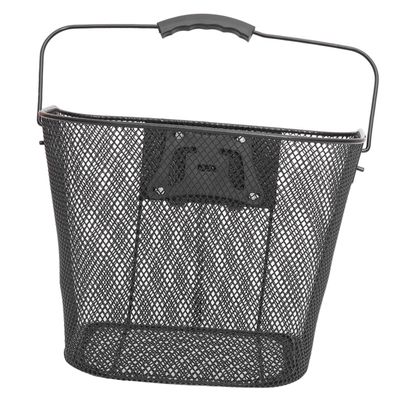 HANABASS Front Handlebar Basket for Bike Detachable Iron Storage Holder Easy Installation Cycling Accessory for Outdoor Use Scratch-Resistant Design