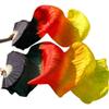 ZJYSMH Silk Fans,Dance Fans, Silk Hand Fans,Fan Veils Silk Veils Dance Fans Pair of Belly Dancing Fans (Color : 5, Size : 180x90cm Real Silk) (Color : 5, Size : 180x90cm Real Silk) view 2