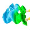 ZJYSMH Silk Fans,Dance Fans, Silk Hand Fans,Fan Veils Silk Veils Dance Fans Pair of Belly Dancing Fans (Color : 5, Size : 180x90cm Real Silk) (Color : 5, Size : 180x90cm Real Silk) view 3