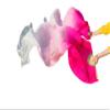 ZJYSMH Silk Fans,Dance Fans, Silk Hand Fans,Fan Veils Silk Veils Dance Fans Pair of Belly Dancing Fans (Color : 5, Size : 180x90cm Real Silk) (Color : 5, Size : 180x90cm Real Silk) view 4