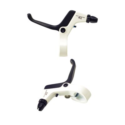 Aymzbd Kids Brake Lever Childrens Bike Brake Lever Handbrake Sturdy Lightweight 1 Pair Brake Handle Kids Bike Brake Lever, White Black