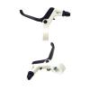 Aymzbd Kids Brake Lever Childrens Bike Brake Lever Handbrake Sturdy Lightweight 1 Pair Brake Handle Kids Bike Brake Lever, White Black view 1