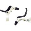 Aymzbd Kids Brake Lever Childrens Bike Brake Lever Handbrake Sturdy Lightweight 1 Pair Brake Handle Kids Bike Brake Lever, White Black view 2