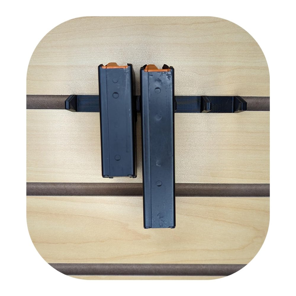 Hammy3DPrints Mount for 350 Legend AR Mags - Slatwall | Magazine Holder Storage Rack (HoldUp Disp.)