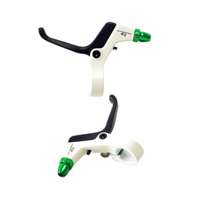 Aymzbd Kids Brake Lever Childrens Bike Brake Lever Handbrake Sturdy Lightweight 1 Pair Brake Handle Kids Bike Brake Lever, White Green