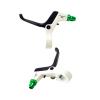 Aymzbd Kids Brake Lever Childrens Bike Brake Lever Handbrake Sturdy Lightweight 1 Pair Brake Handle Kids Bike Brake Lever, White Green view 1