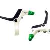 Aymzbd Kids Brake Lever Childrens Bike Brake Lever Handbrake Sturdy Lightweight 1 Pair Brake Handle Kids Bike Brake Lever, White Green view 2