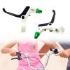 Aymzbd Kids Brake Lever Childrens Bike Brake Lever Handbrake Sturdy Lightweight 1 Pair Brake Handle Kids Bike Brake Lever, White Green view 3