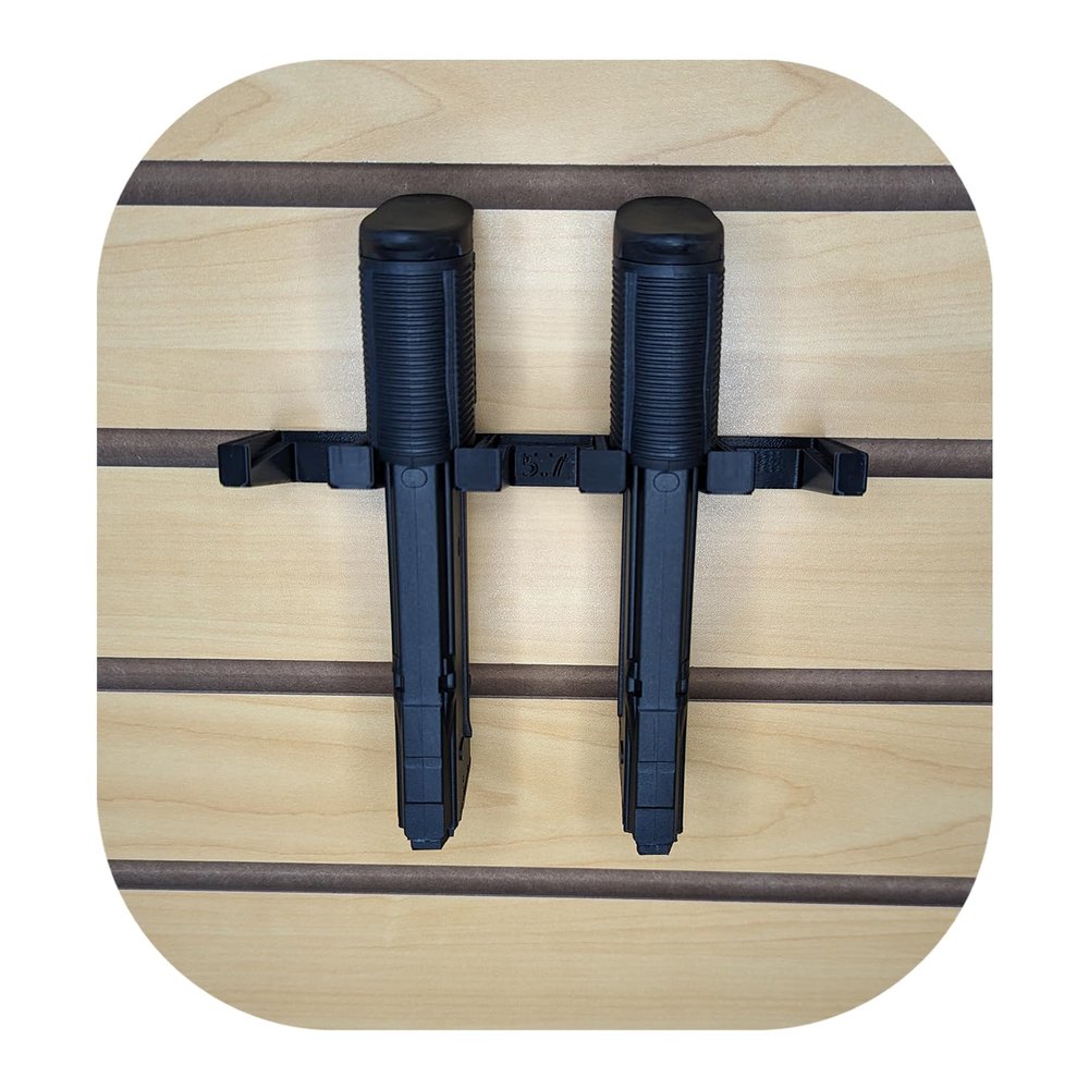 Hammy3DPrints Mount for FN Five-Seven Mags - Slatwall | Magazine Holder Storage Rack (Store Wall)