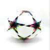 World Cup Quality League Soccer Ball Size 5 Thermally Bonded Match Ball - Official Match Weight- Professional High Grade PU Leather- Pelota de Futbol (White/Multi Color) view 2
