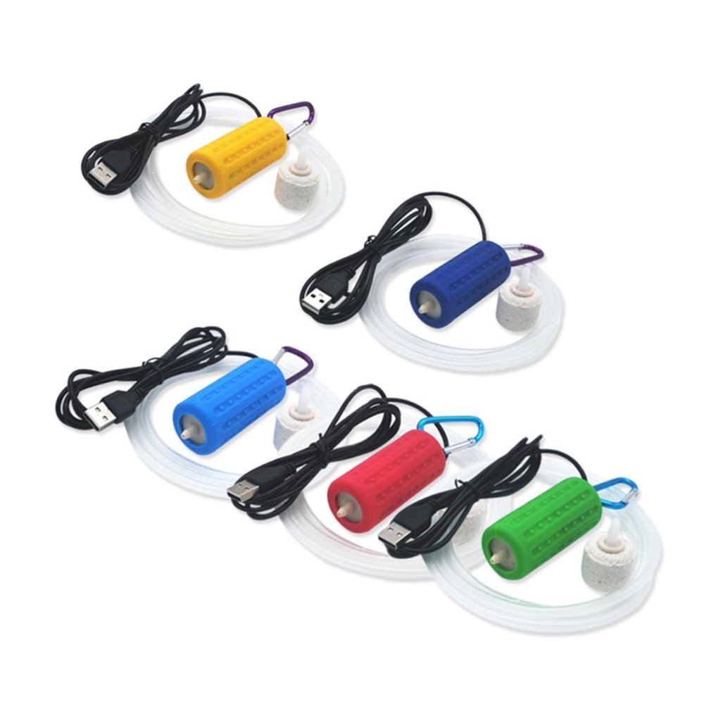 Happyyami USB Oxygen Pump for Fish Tank and Ultra-Quiet Hydroponic Air Pump Compatible to Aquariums