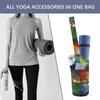 YHEGBFD Yoga Mat Storage Bag Four Season Tree of Life Print Home Workouts on Carpet Yoga Anti-slip Mat Foldable Yoga Mat,yoga Mat Bag for Women & Men, 50x40x18cm view 4