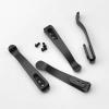 1PC Deep Carry Pocket Clip Fits for Rick Hinderer XM18 and XM24 with 3PCS Titanium T6 Screws, Custom CNC Titanium Alloy Back Clip DIY Replacement (Size : Black) view 3