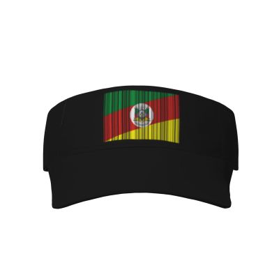 Piguncle Rio Grande Do Sul Flag Sun Protection Sunscreen Visor Cap Black