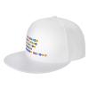 Byoblu Nycs Five Boroughs in Subway Bubbles Baseball Cap for Men Or Women Flat Brim Hat Adjustable White view 1