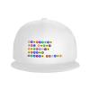 Byoblu Nycs Five Boroughs in Subway Bubbles Baseball Cap for Men Or Women Flat Brim Hat Adjustable White view 2