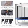SUOGROLI Trampoline Safety Net, 4/4.6/5/6/8/10/12/13/14/16FT Garden Trampoline Replacement Fences, Kids Protective Net,244cm-6Poles-8ft,Black view 4
