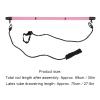 3-Section Pilates Bar, Versatile Home Fitness Equipment for Full Body Workouts, Detachable Design with Variable Tension Straps, Steel Construction, Easy Storage and Assembly (Pink) view 2