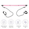 3-Section Pilates Bar, Versatile Home Fitness Equipment for Full Body Workouts, Detachable Design with Variable Tension Straps, Steel Construction, Easy Storage and Assembly (Pink) view 4