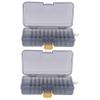 balacoo 2pcs Portable Fishing Tool Box Double-sided Fishing Tackle Organizer Capacity for Hooks and Baits and Compact Storage for Anglers view 1