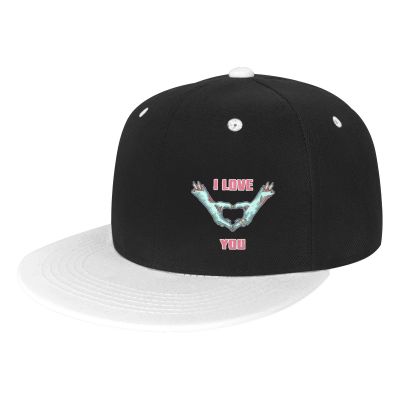 Halloween Zombie Hands in Heart Shape Snapback Hat Flat Bill Hat Baseball Cap for Men Women Flat Brim Hats White