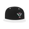 Halloween Zombie Hands in Heart Shape Snapback Hat Flat Bill Hat Baseball Cap for Men Women Flat Brim Hats White view 2