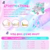 MammyGol Kids Roller Skates for Girls or Boys, 4 Size Adjustable Roller Skates for Children with Beautiful Butterflies, Beginner Kids Light up Roller Quad Skates Indoor Outdoor (Teal) view 4